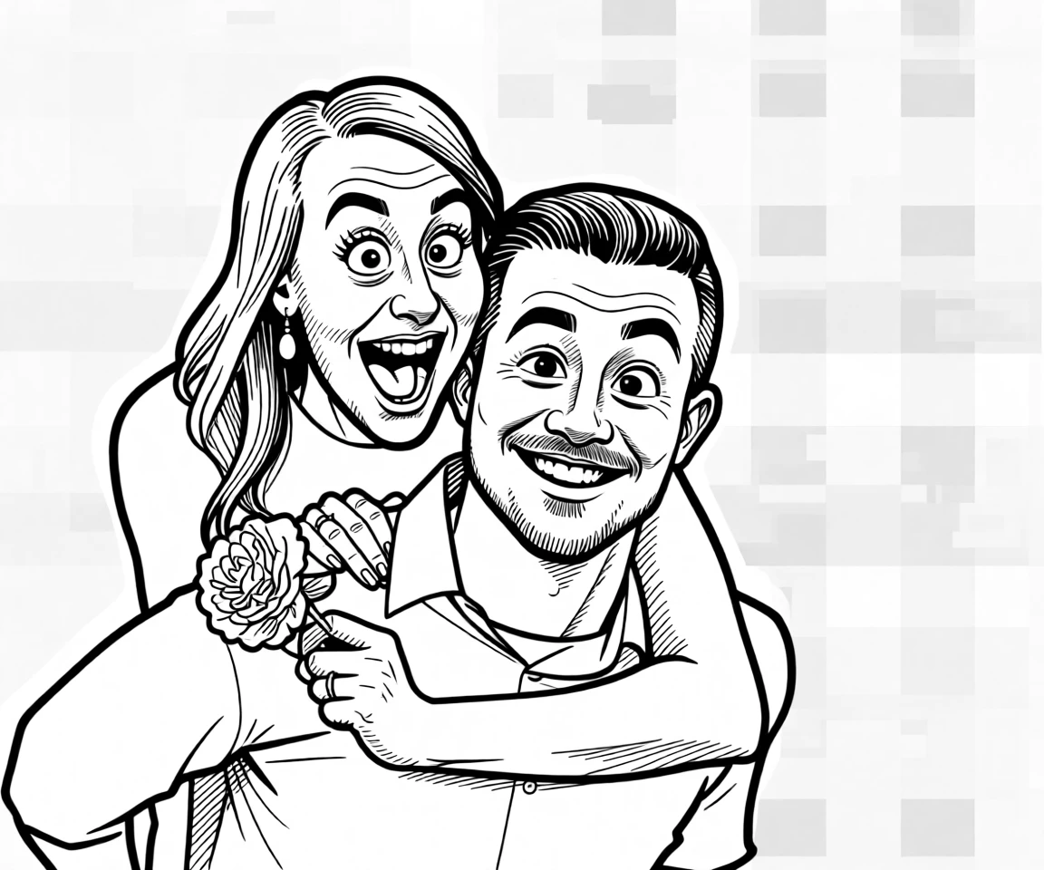 Caricature Drawing generated by PortraitArt