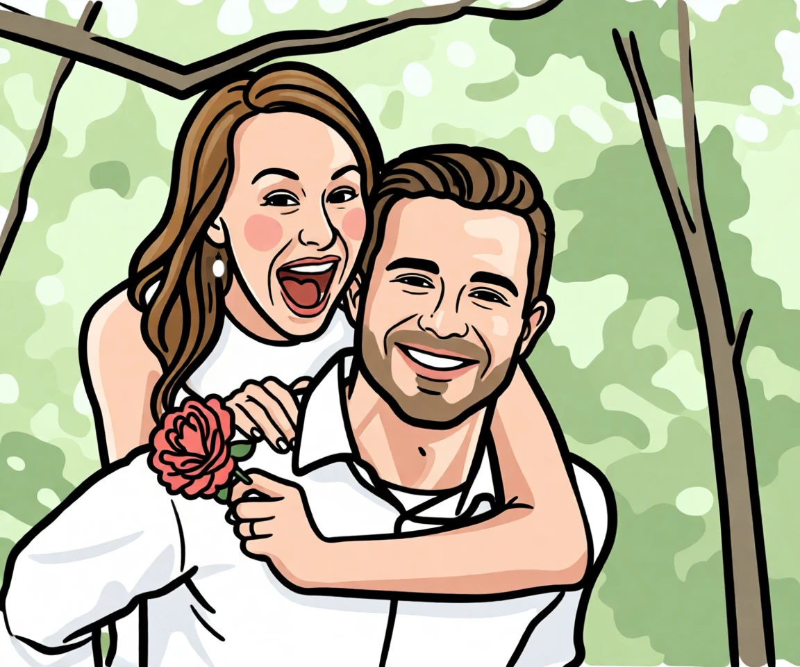 Bold Line Illustration generated by PortraitArt