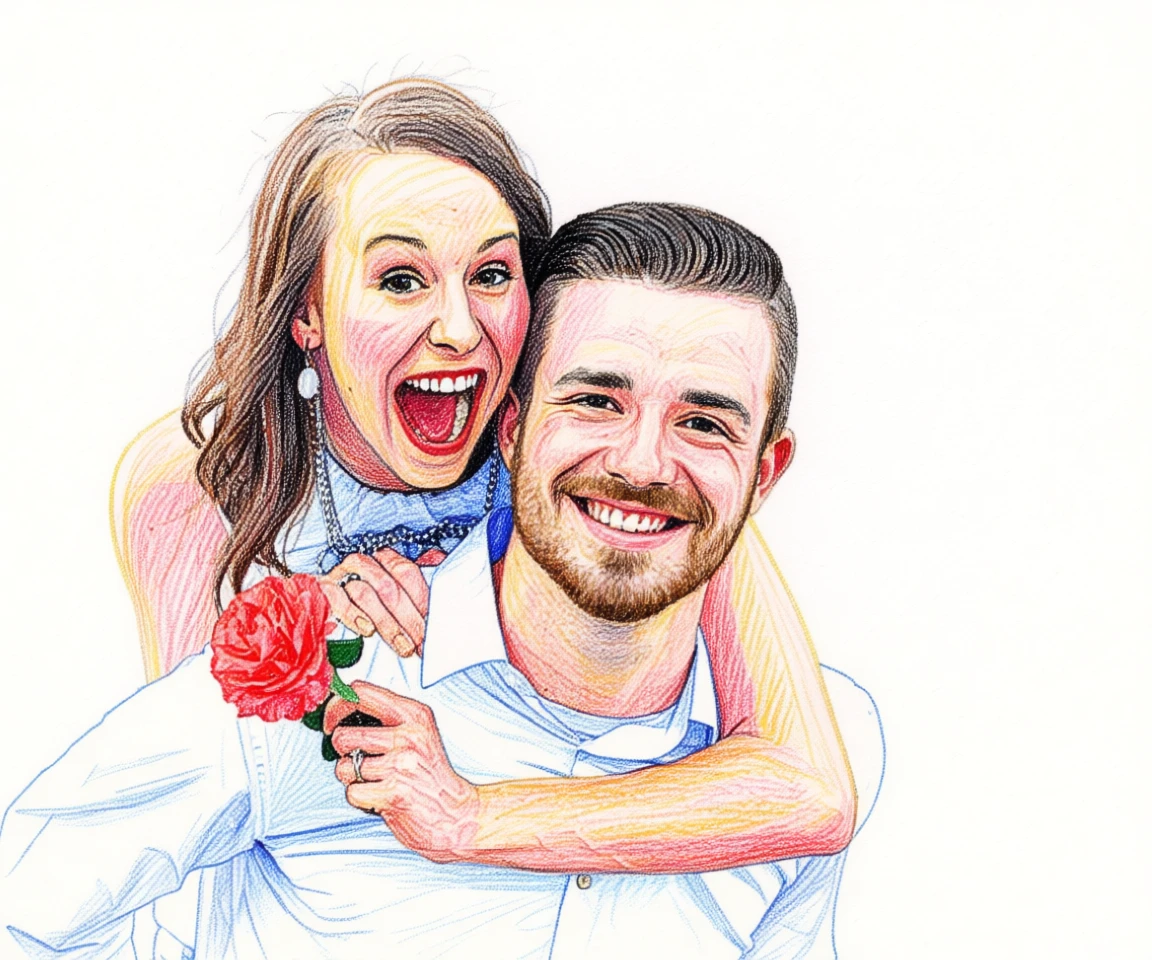 Colored Pencil Sketch generated by PortraitArt