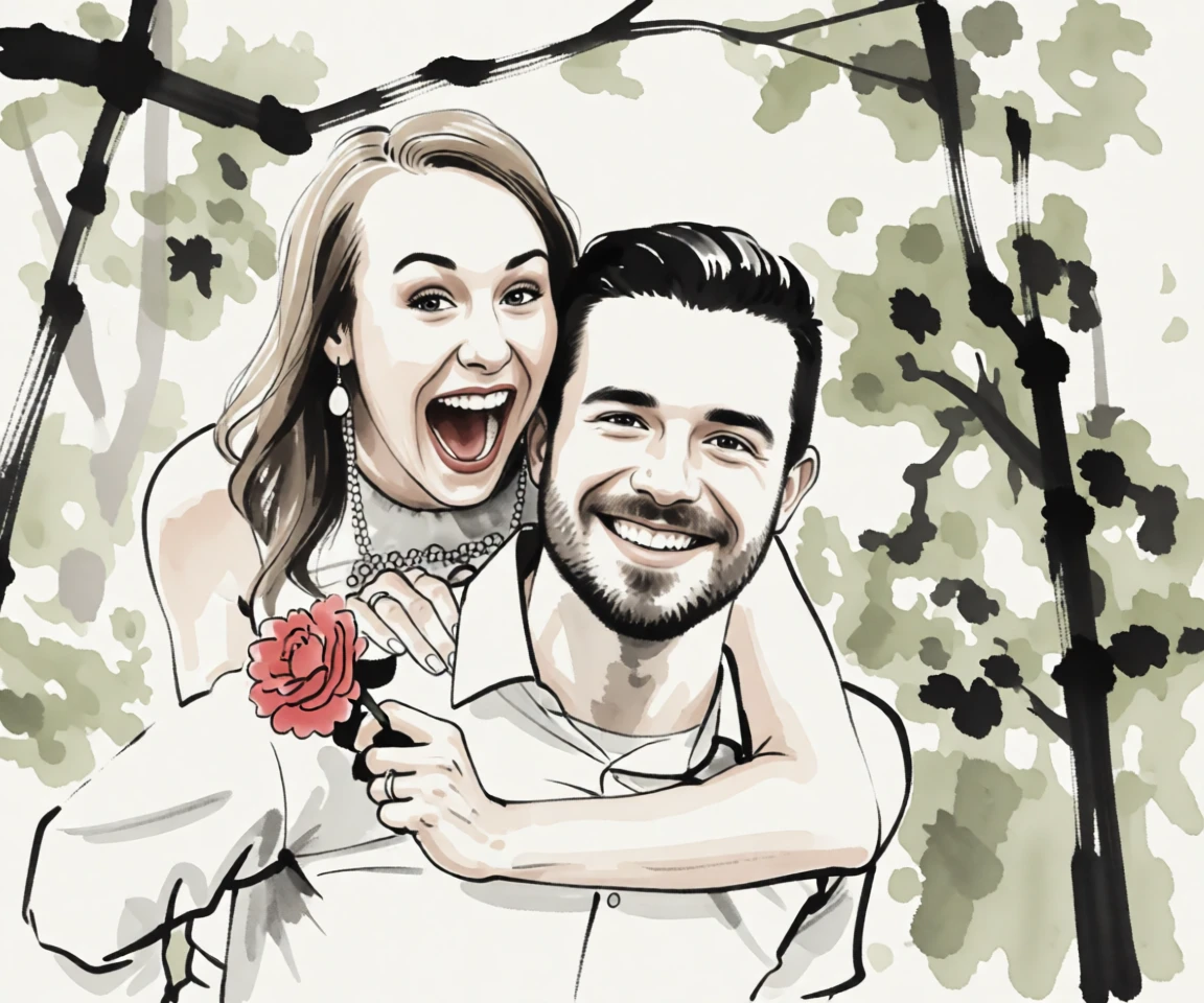 Sumi-e (Japanese) generated by PortraitArt