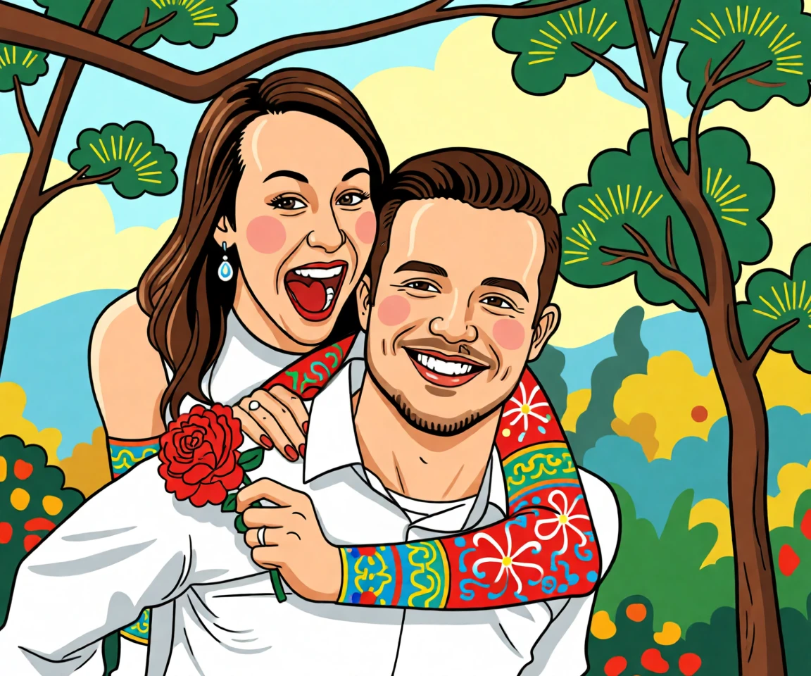 Minhwa Art (Korean) generated by PortraitArt