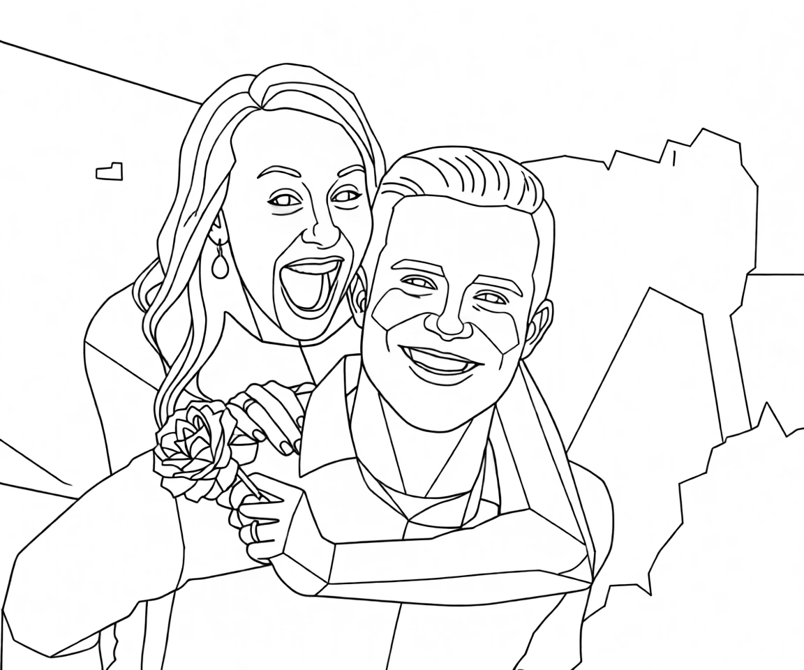 Polygon Lineart generated by PortraitArt