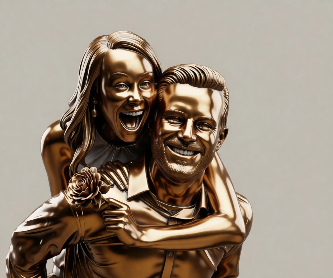 Bronze Sculpture generated by PortraitArt