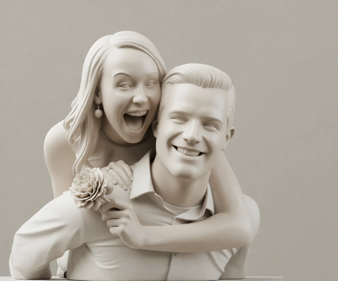 Ceramic Sculpture generated by PortraitArt