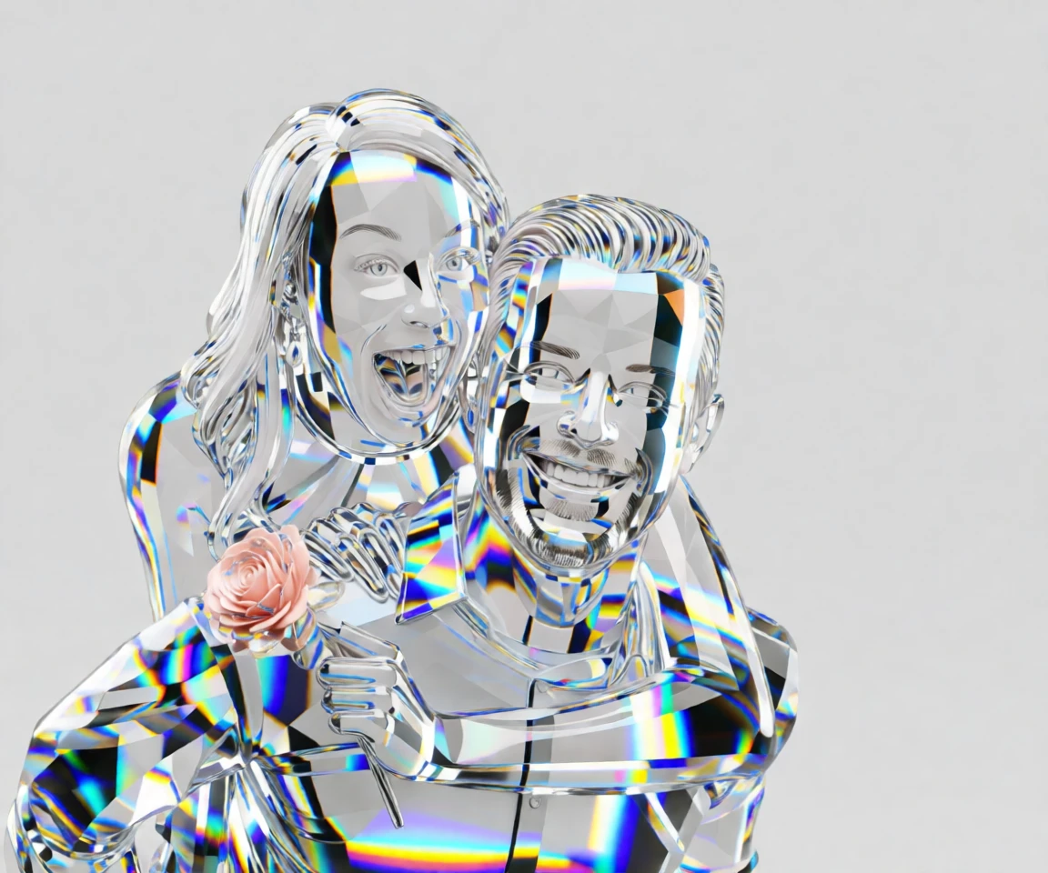 Crystal Sculpture generated by PortraitArt
