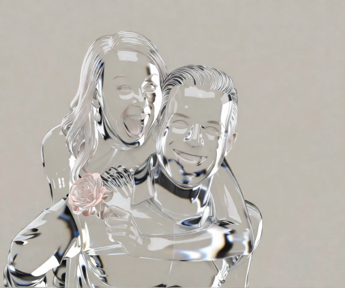 Glass Sculpture generated by PortraitArt