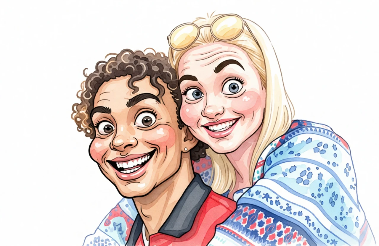 Caricature Watercolor generated by PortraitArt