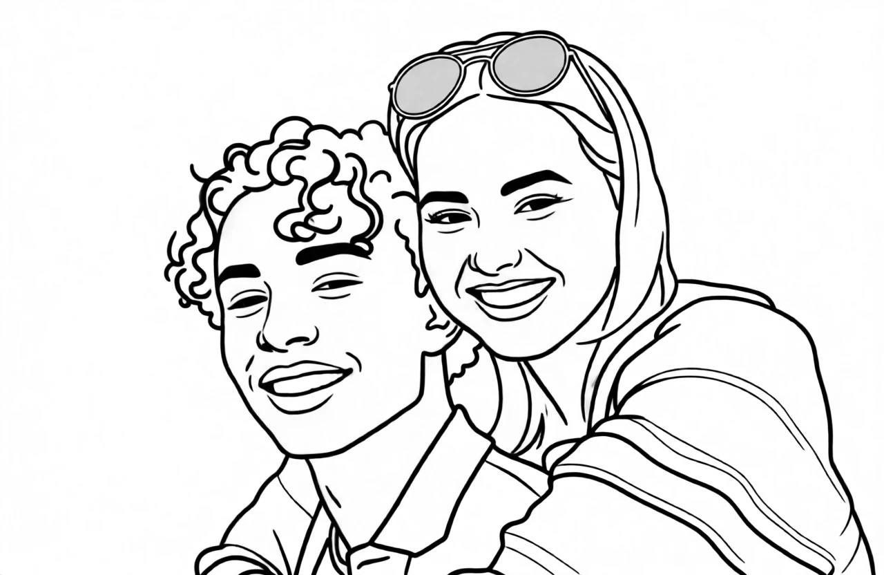 Continuous Line generated by PortraitArt