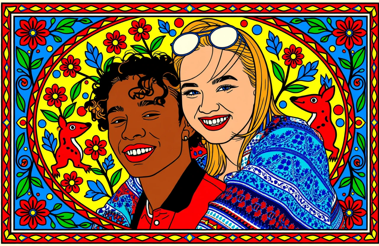 Madhubani (Indian) generated by PortraitArt