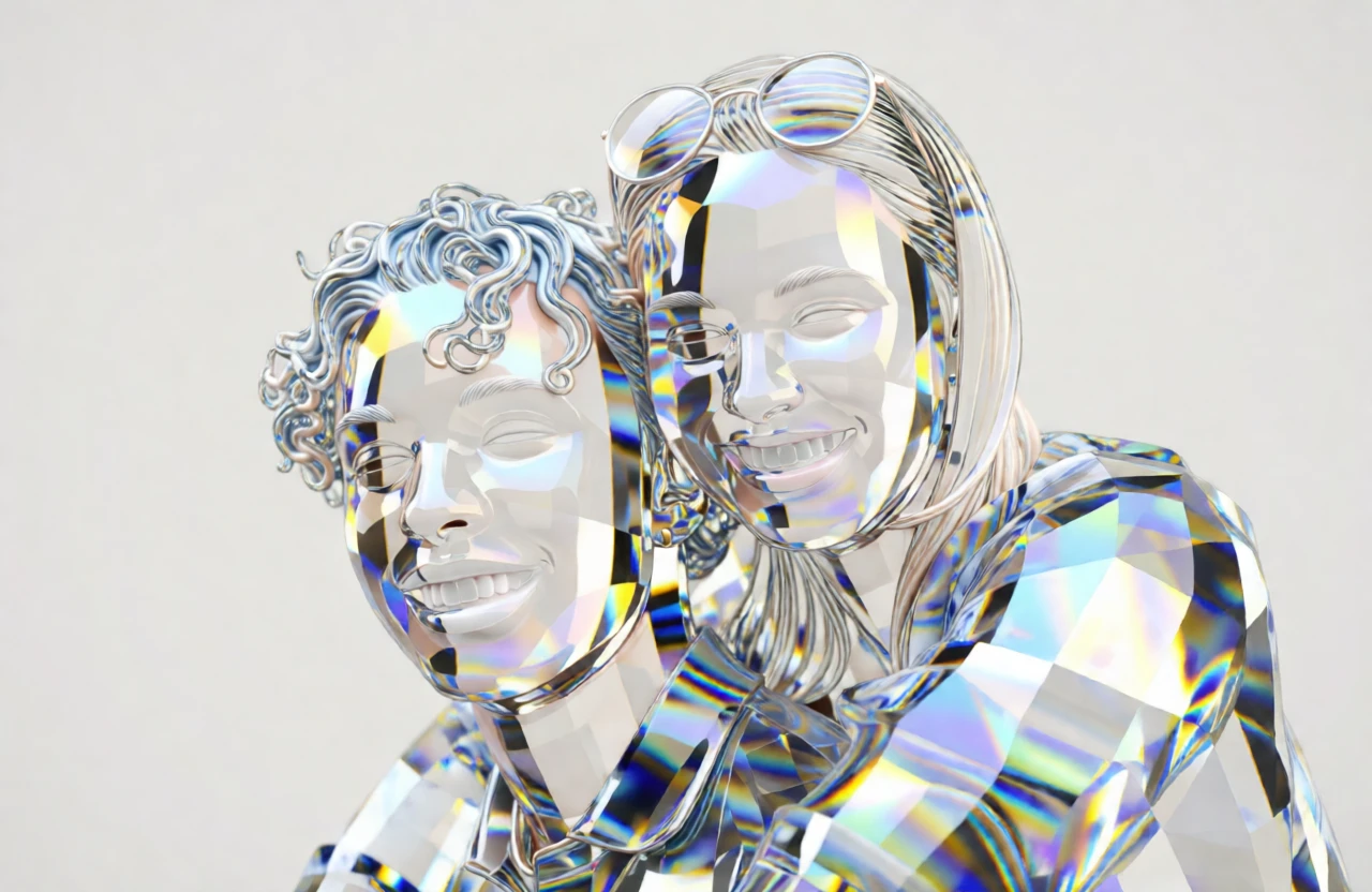 Crystal Sculpture generated by PortraitArt