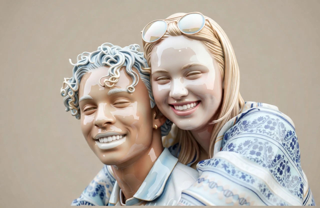 Porcelain Sculpture generated by PortraitArt