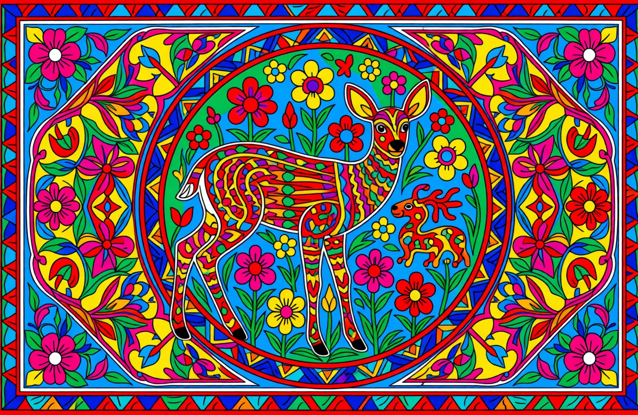 Madhubani (Indian) generated by PortraitArt