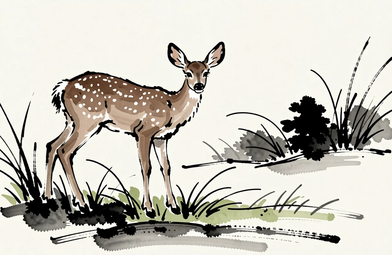 Sumi-e (Japanese) generated by PortraitArt