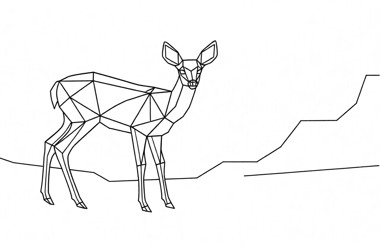 Polygon Lineart generated by PortraitArt