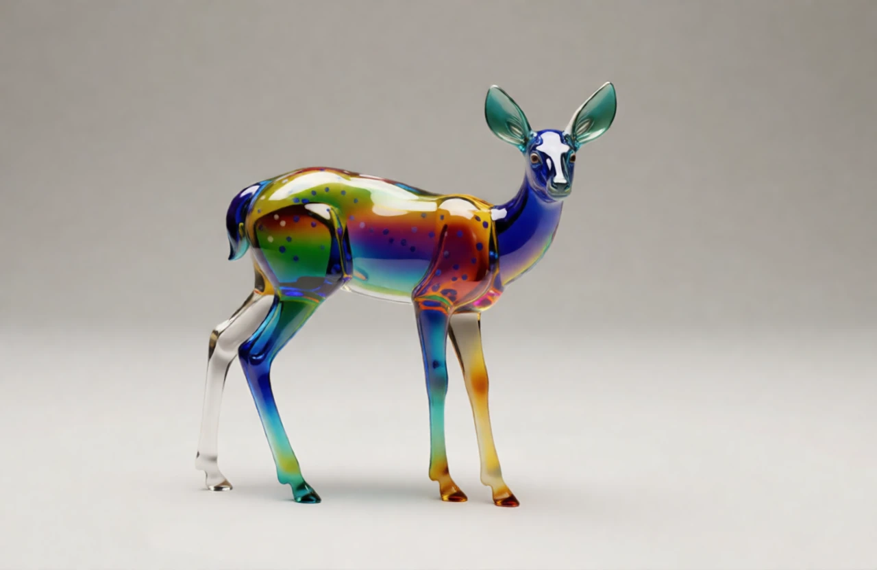 Murano Glass Sculpture generated by PortraitArt