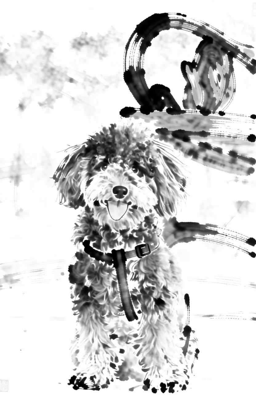 BW Ink Painting (Chinese) generated by PortraitArt