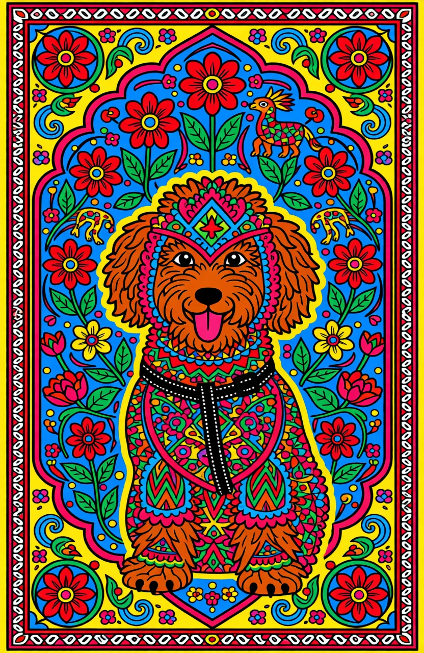 Madhubani (Indian) generated by PortraitArt