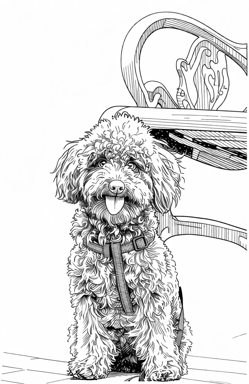 Dessin à l’encre généré par PortraitArt