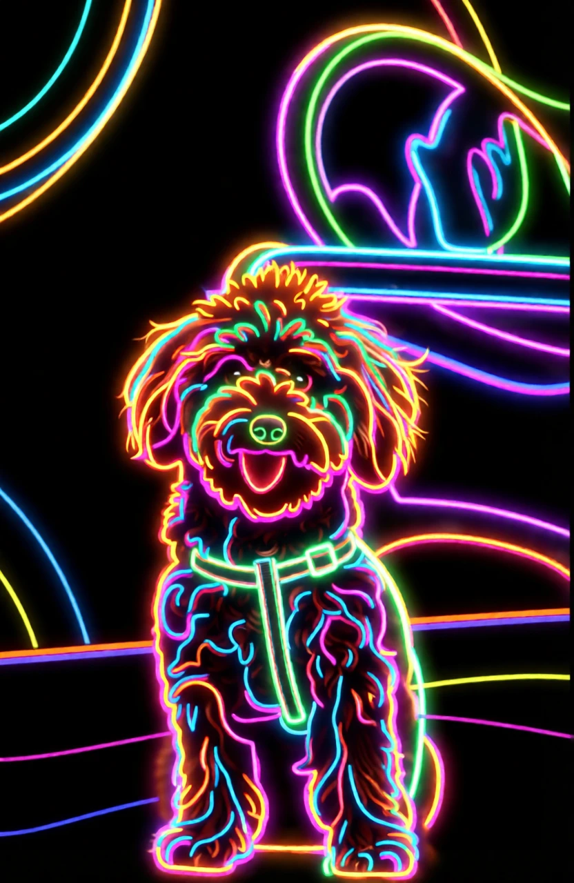 Neon Light generated by PortraitArt