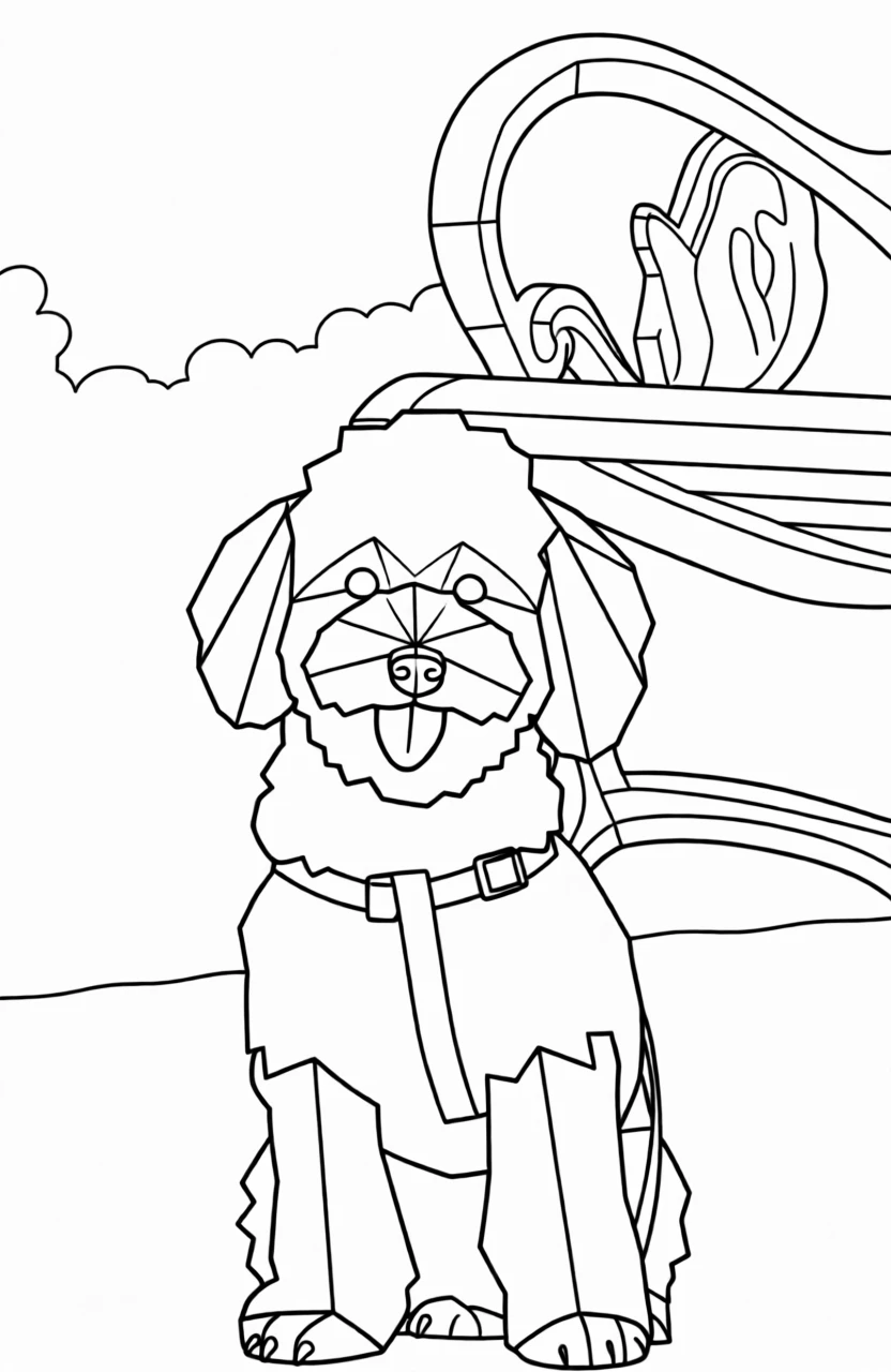 Polygon Lineart generated by PortraitArt