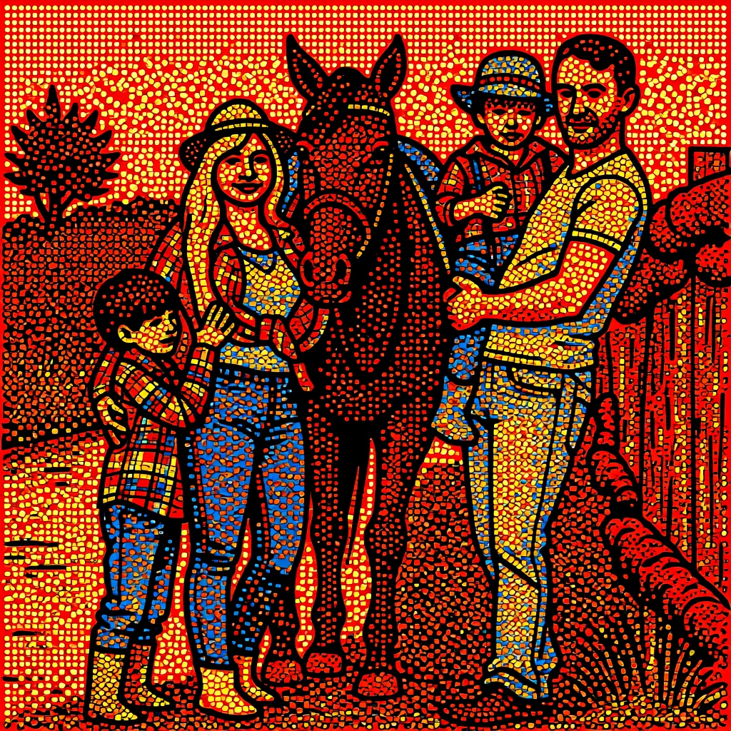 Dot Painting (Aboriginal) generated by PortraitArt