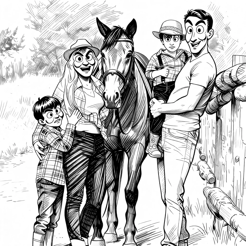 Caricature Drawing generated by PortraitArt