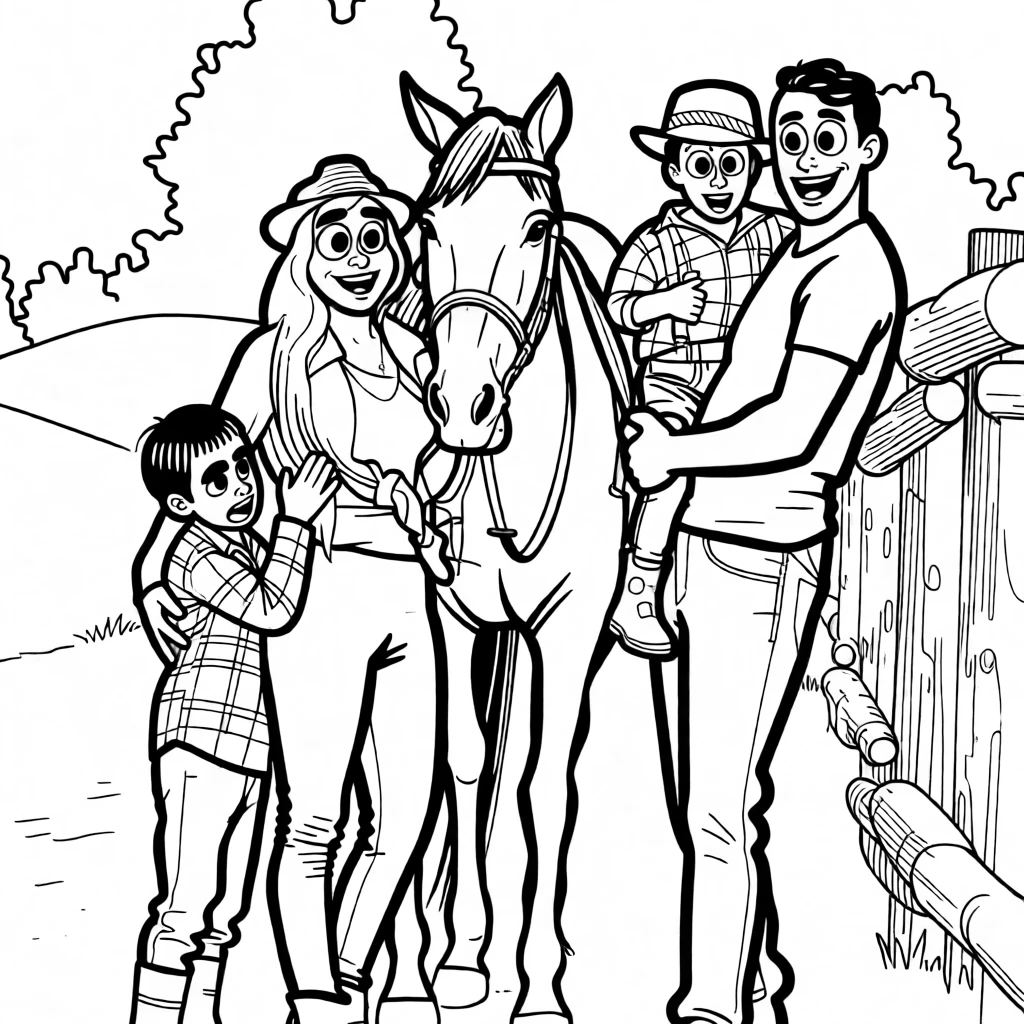 Caricature Lineart generated by PortraitArt