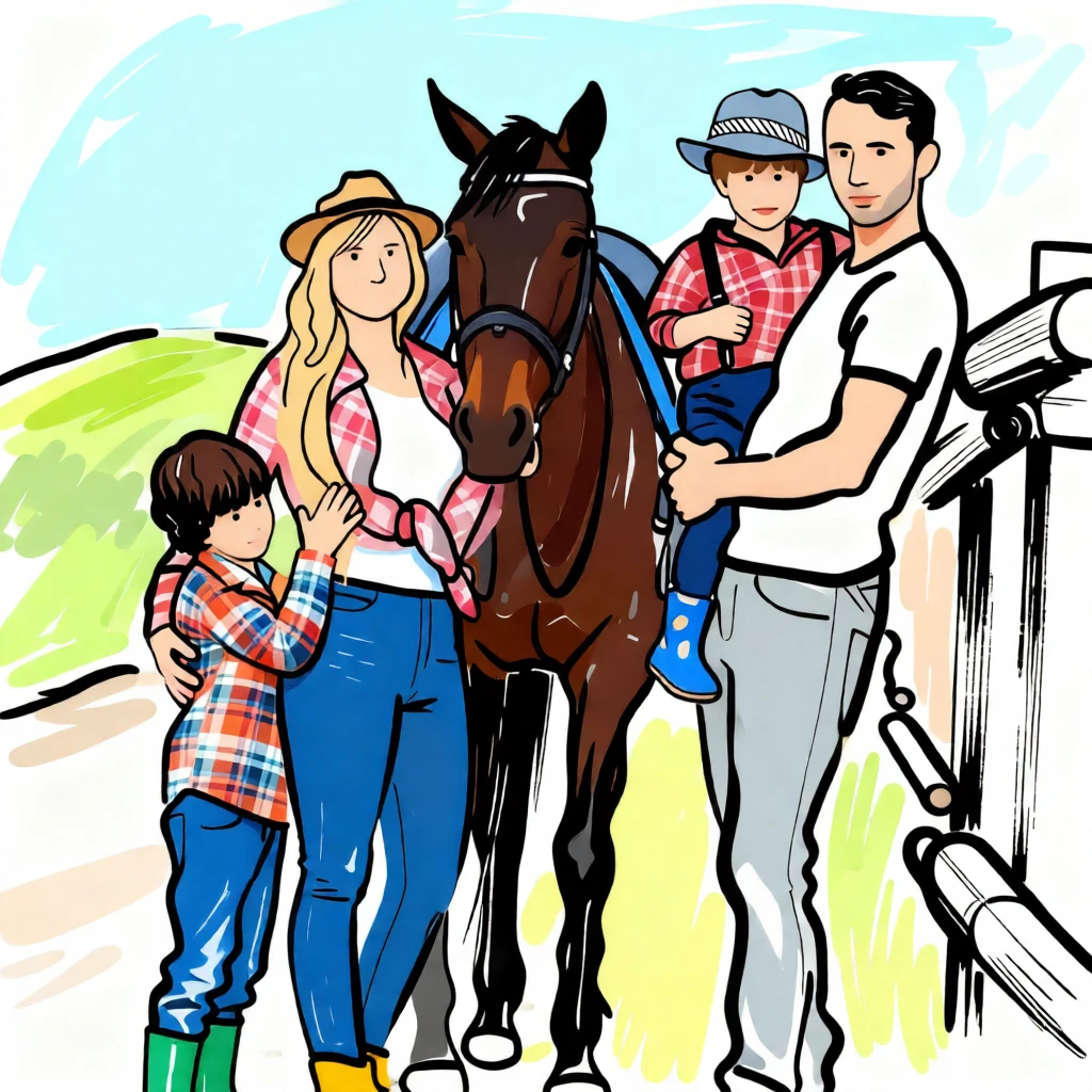 Bold Line Illustration generated by PortraitArt