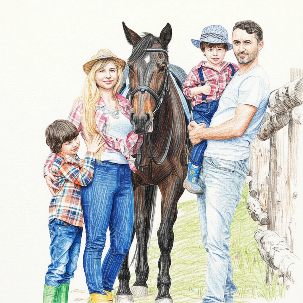 Colored Pencil Sketch generated by PortraitArt