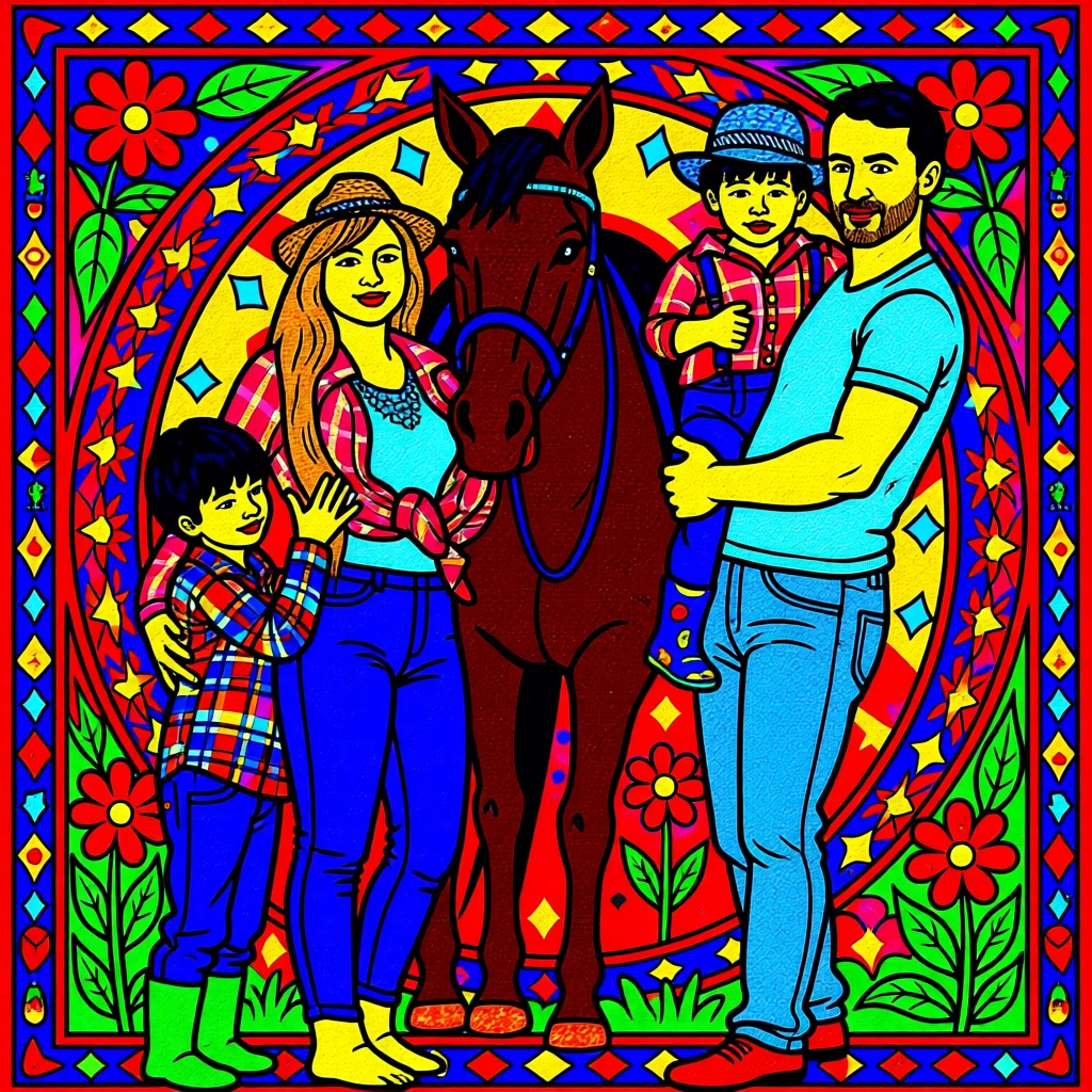 Madhubani (Indian) generated by PortraitArt