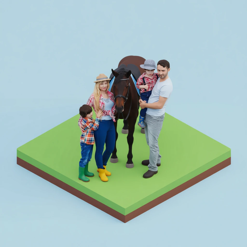 Isometric Miniature generated by PortraitArt