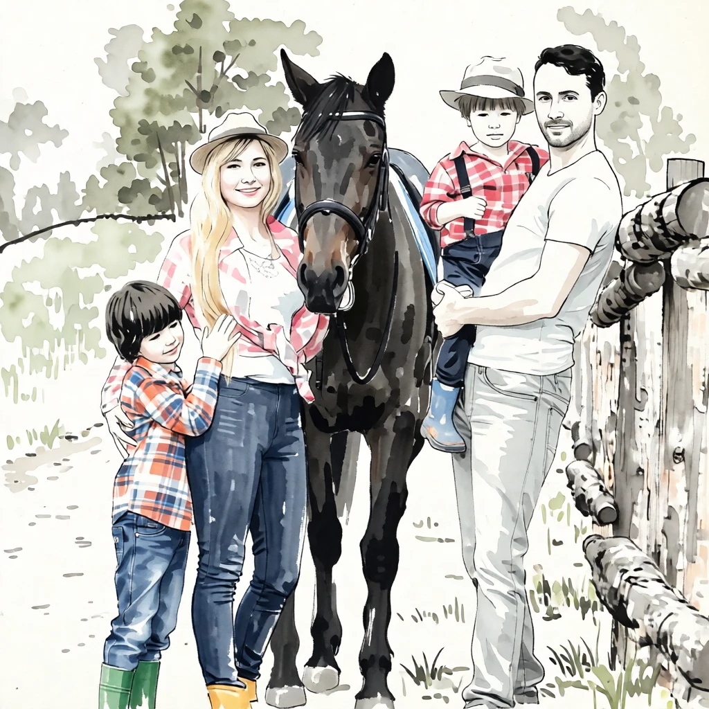 Sumi-e (Japanese) generated by PortraitArt