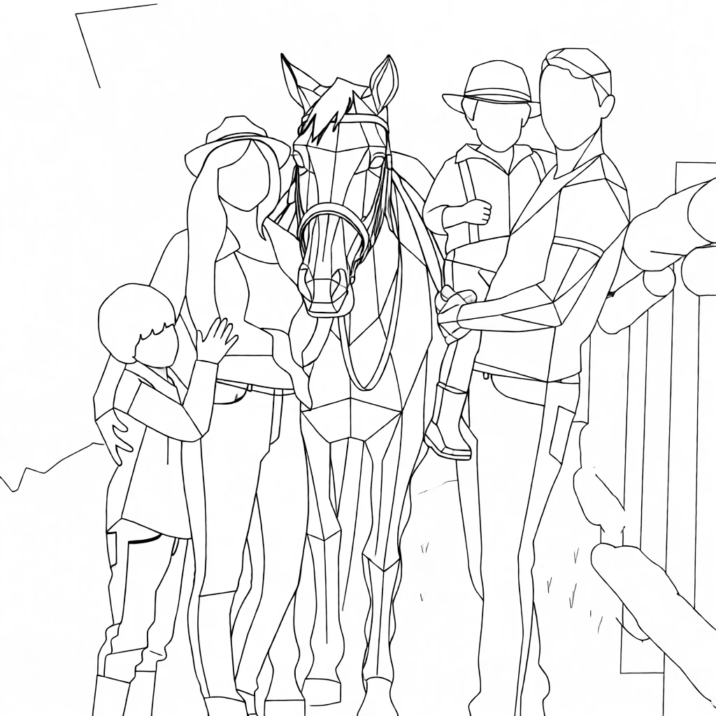 Polygon Lineart generated by PortraitArt