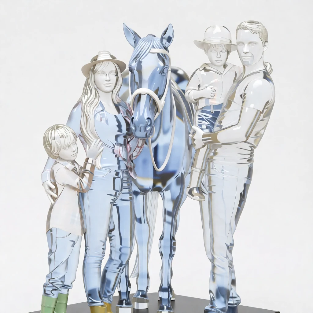 Glass Sculpture generated by PortraitArt