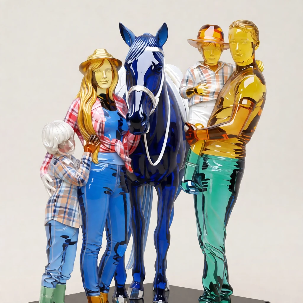 Murano Glass Sculpture generated by PortraitArt