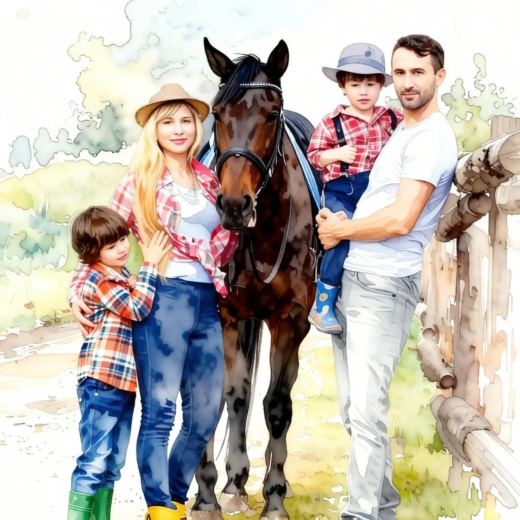 Watercolor Painting generated by PortraitArt