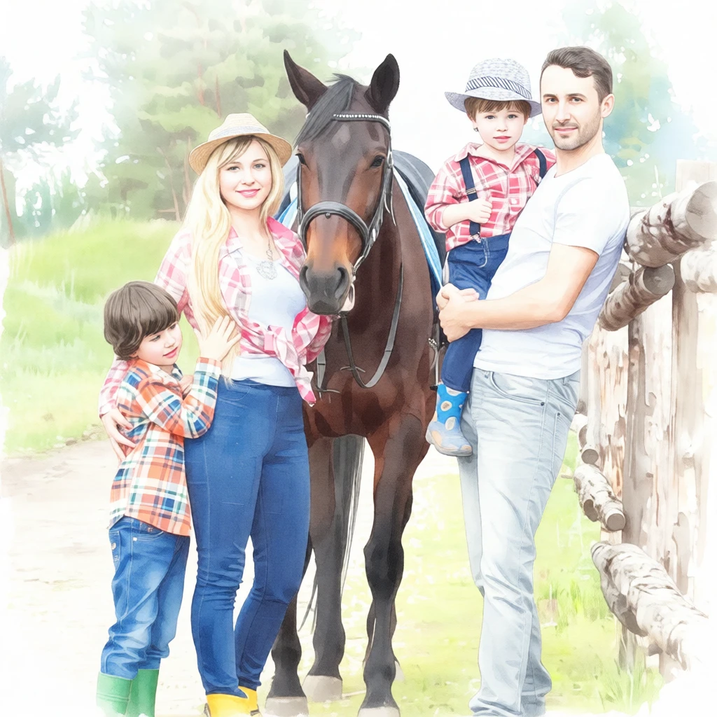 Watercolor Storybook generated by PortraitArt