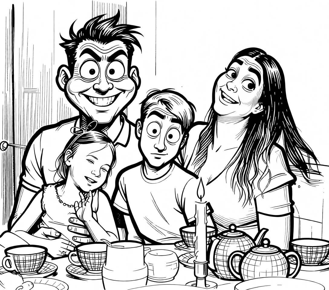 Caricature Drawing generated by PortraitArt