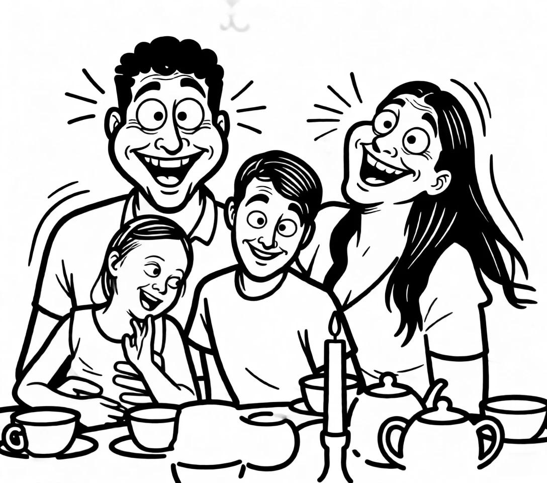 Caricature Lineart generated by PortraitArt