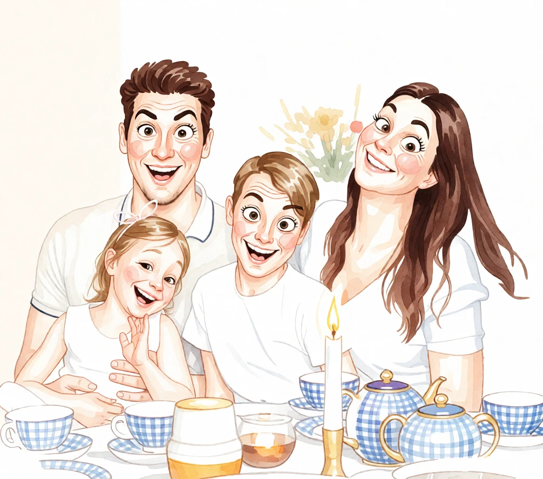 Caricature Watercolor generated by PortraitArt