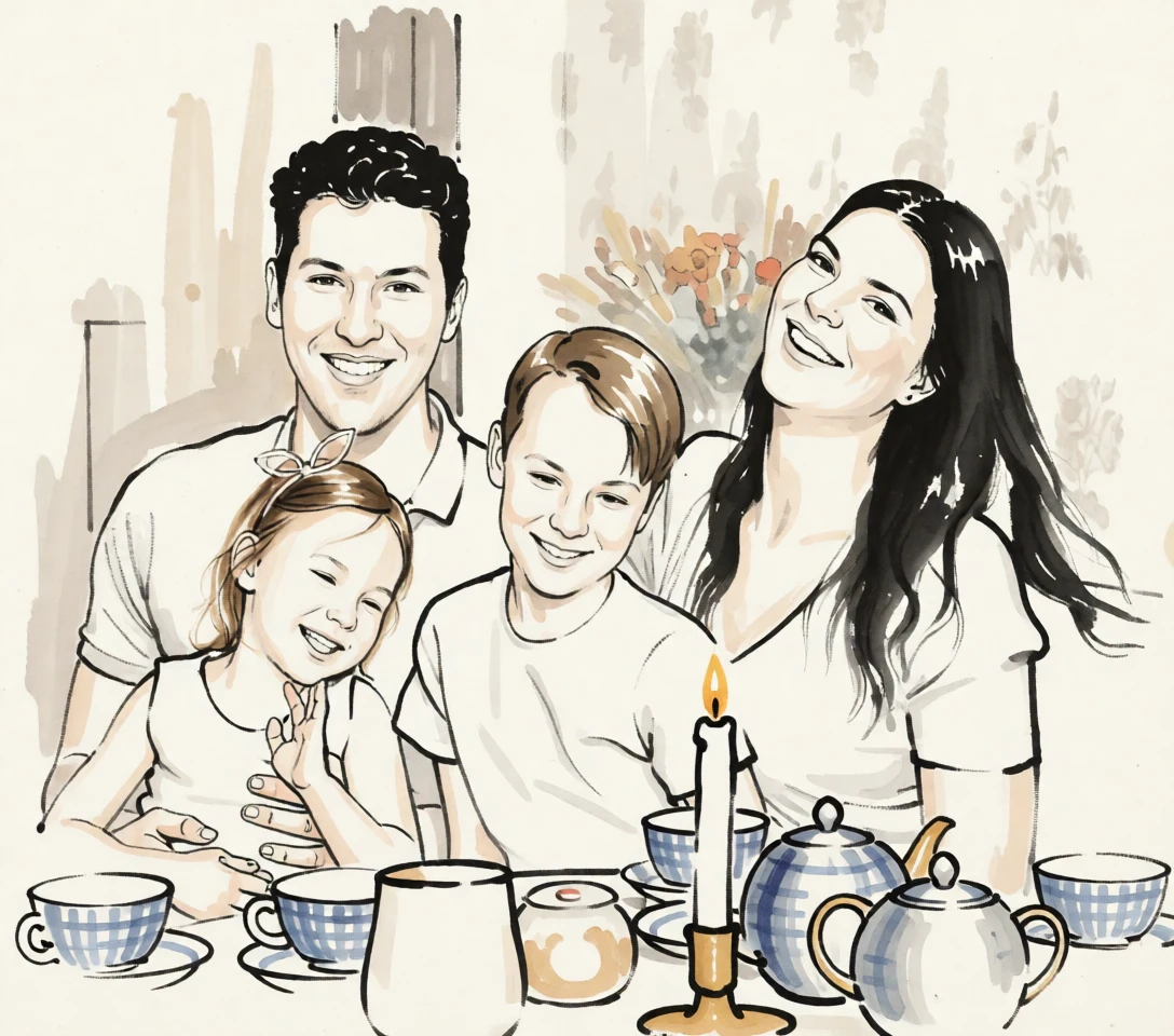 Sumi-e (Japanese) generated by PortraitArt