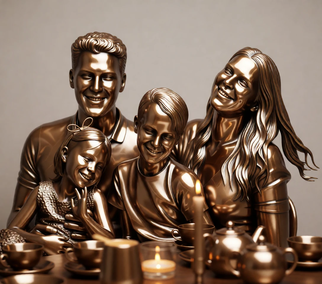 Bronze Sculpture generated by PortraitArt