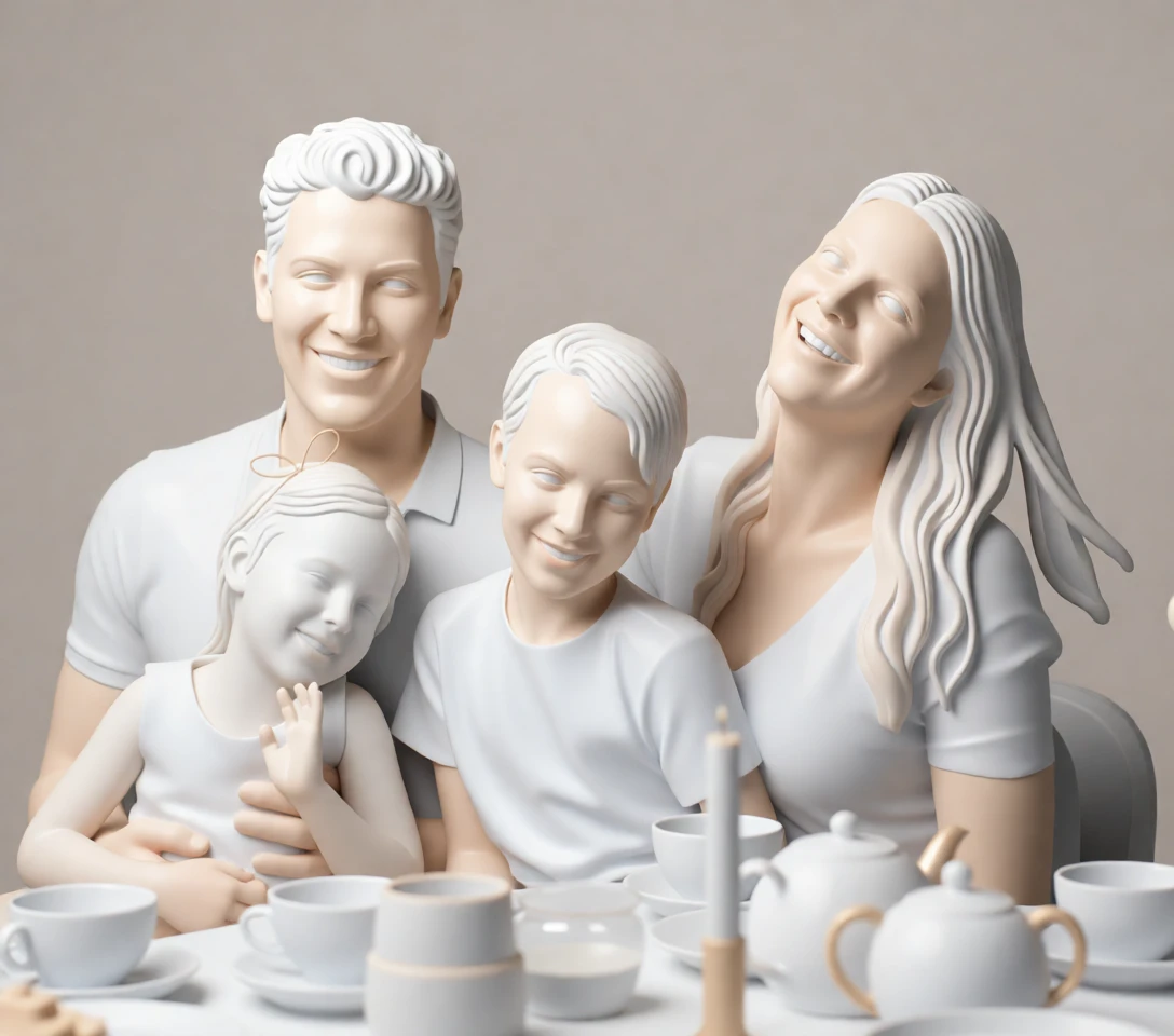 Ceramic Sculpture generated by PortraitArt