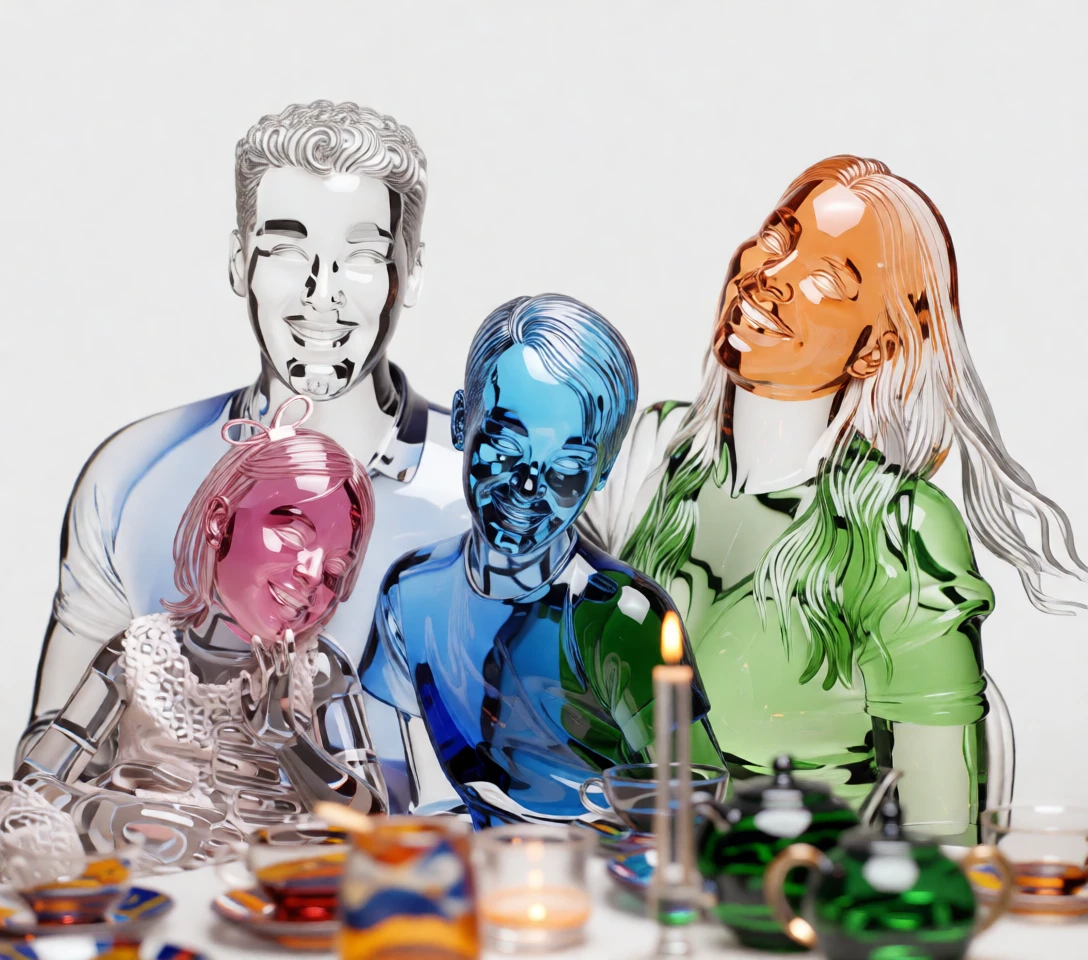 Murano Glass Sculpture generated by PortraitArt