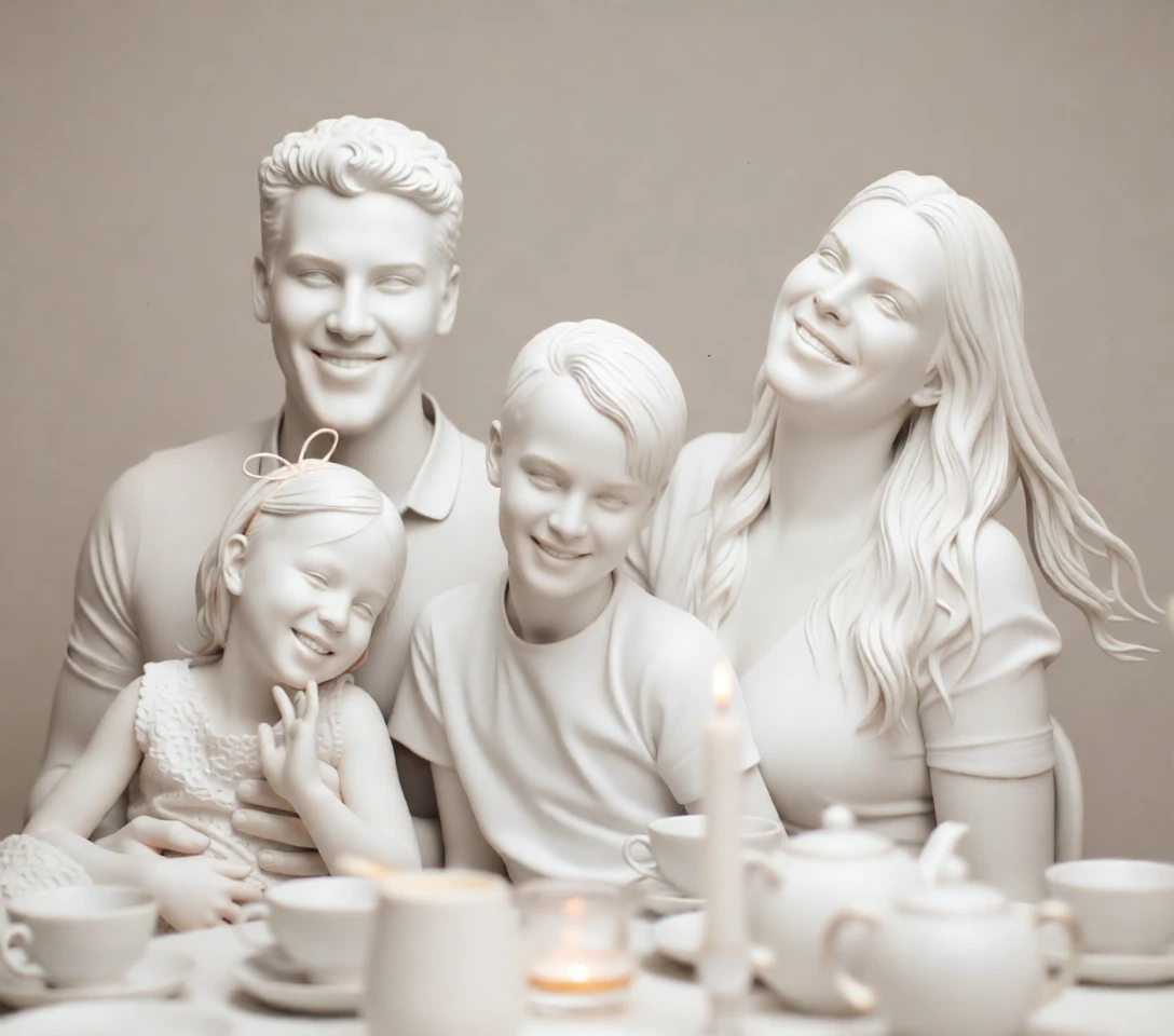 Porcelain Sculpture generated by PortraitArt