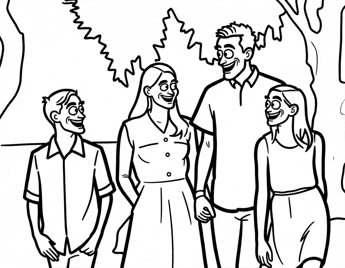 Caricature Lineart generated by PortraitArt