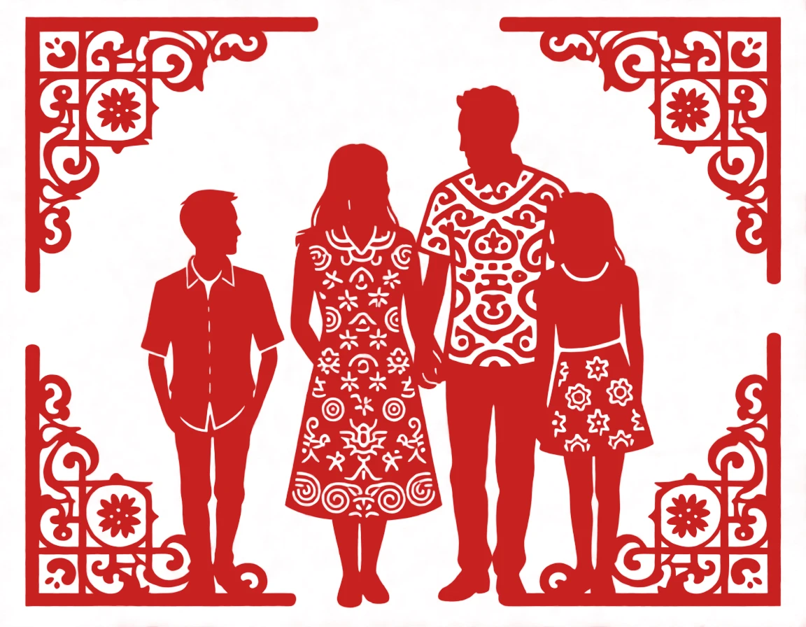 Paper Cutting (Chinese) generated by PortraitArt