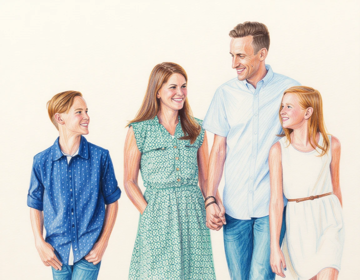 Colored Pencil Sketch generated by PortraitArt