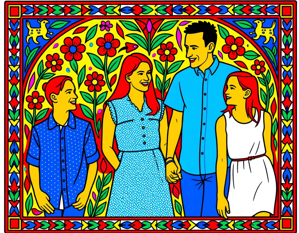 Madhubani (Indian) generated by PortraitArt