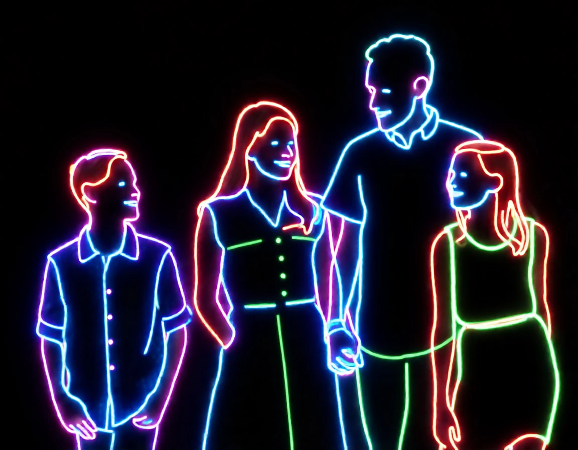 Neon Light generated by PortraitArt